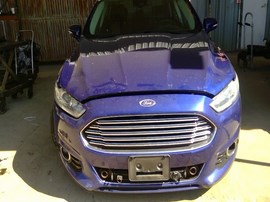 2014 FORD FUSION, BLUE, HYBRID, TITANIUM MODEL, 2.0L, AT,  F26514
